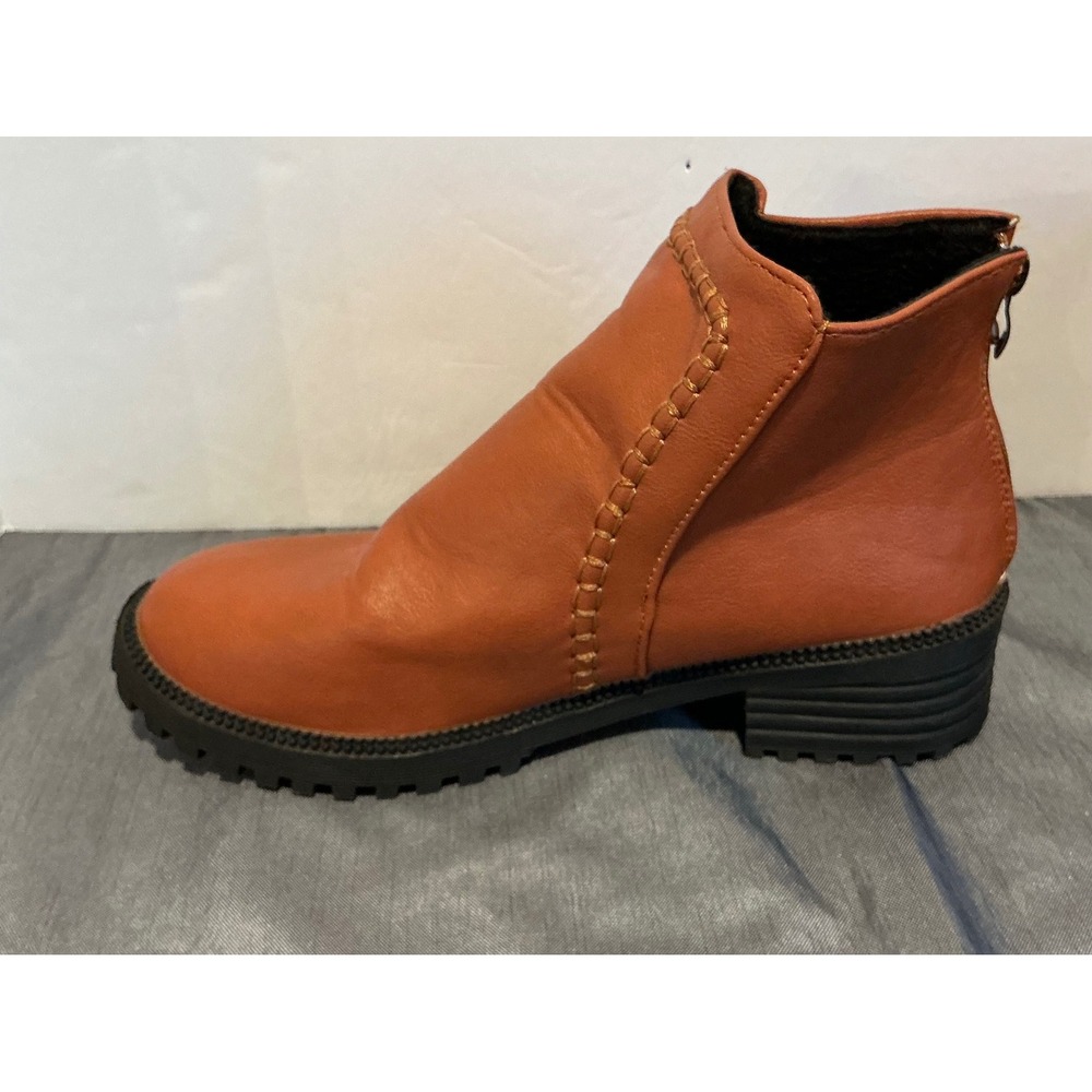 Brown Leather Ankle Boots - Picture 2 of 6